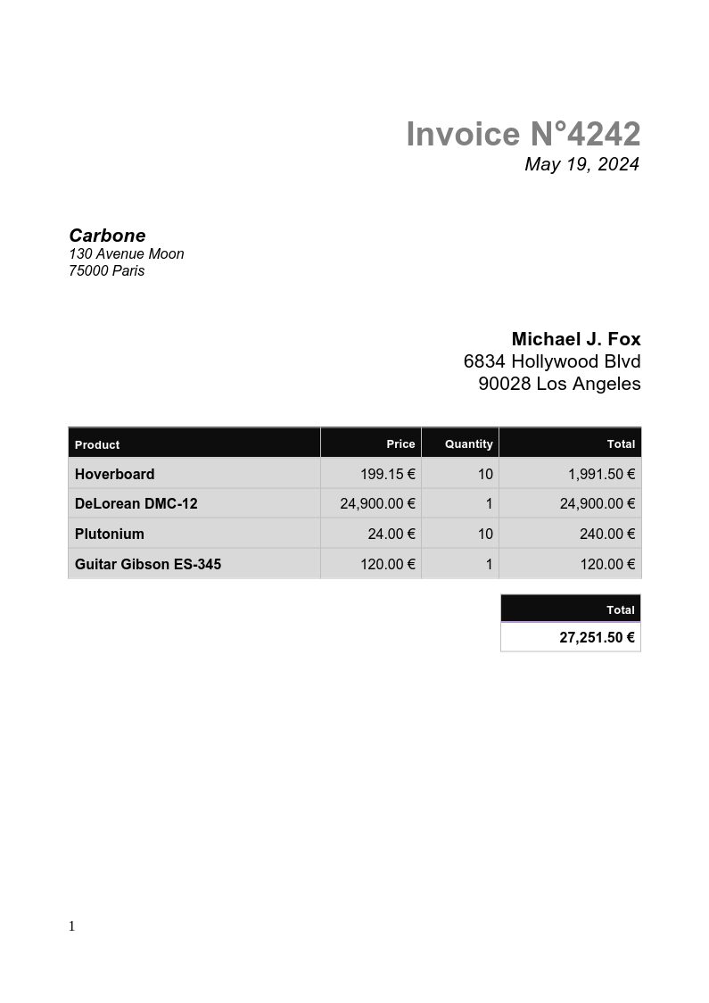 invoice_simple template preview